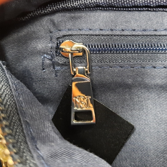 Badgley Mischka Denim Diamond Quilted Fanny Pack - Picture 12 of 13